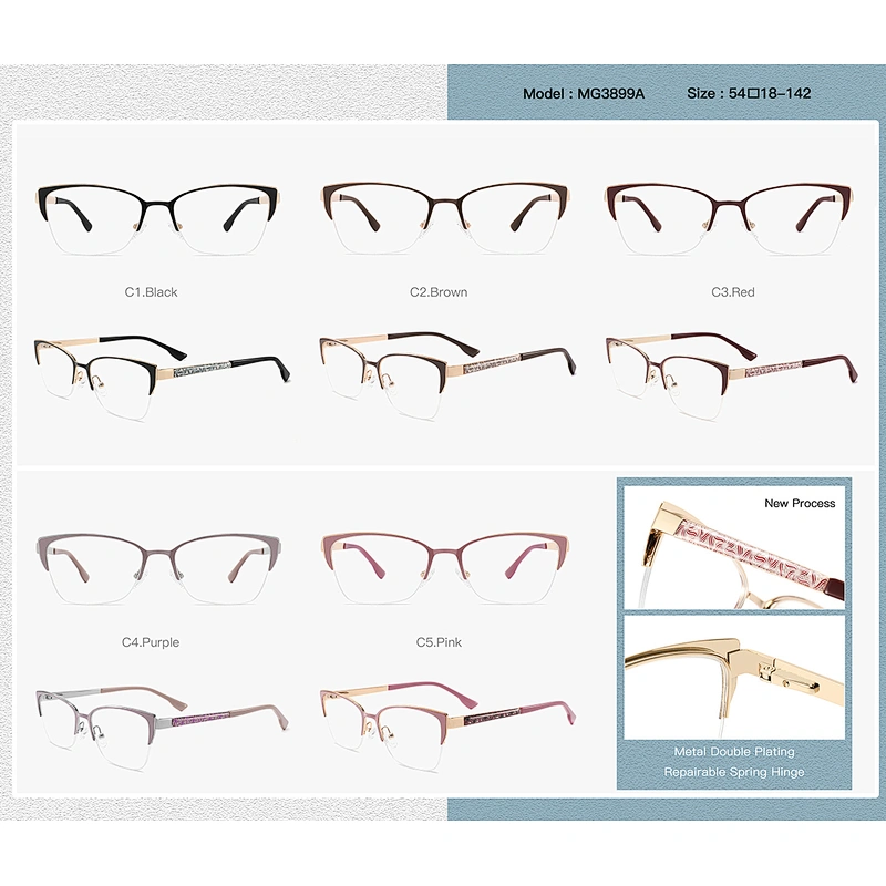 high quality new model custom logo acetate optical frame